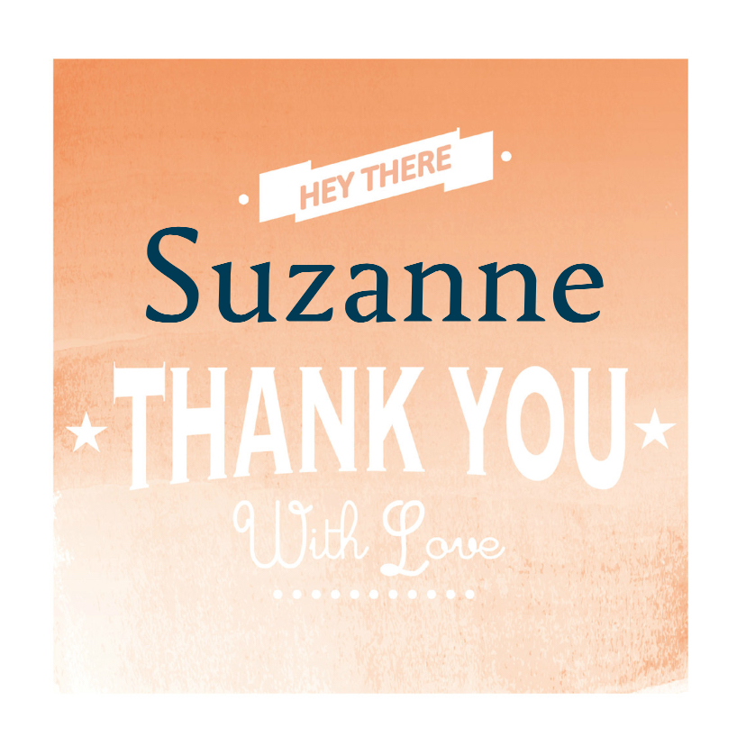 Bedankkaartjes - Bedank kaartje Thank you -BF