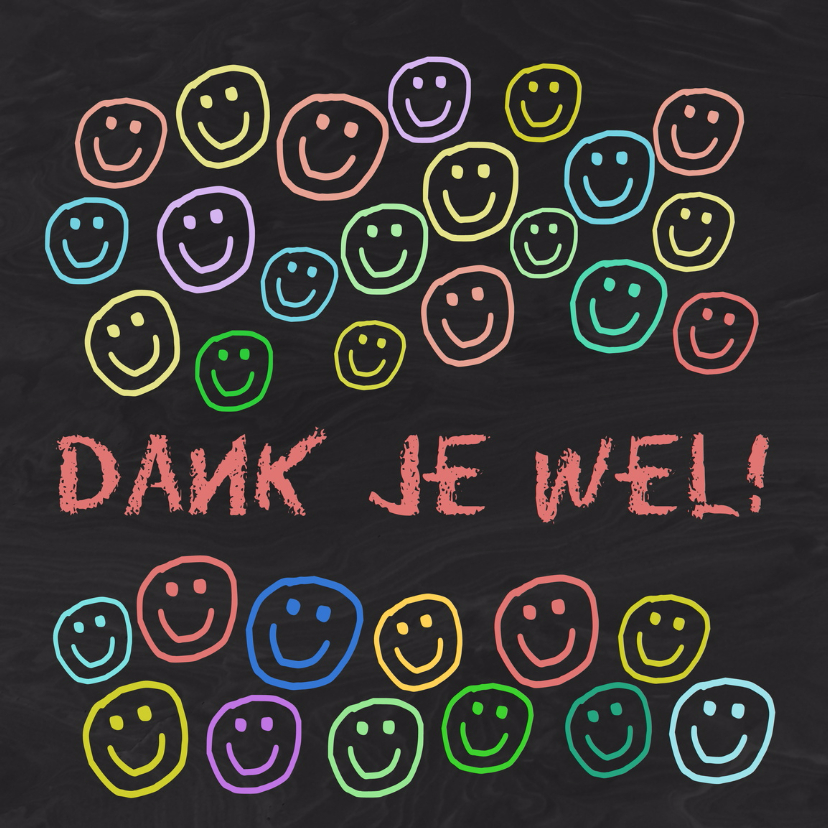 Bedankkaartje blij met jou IW - Bedankkaartjes Bedankkaartjes - Bedankkaartje blij met jou IW