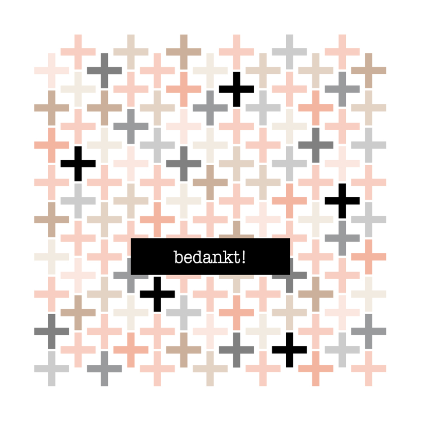 Bedankkaartje Plus - HB - Bedankkaartjes Bedankkaartjes - Bedankkaartje Plus - HB