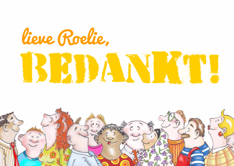 Bedankt van ons allemaal - Bedankkaartjes Bedankkaartjes - Bedankt van ons allemaal