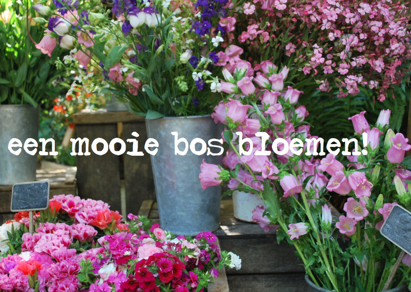 fotokaart prachtige bloemen - Bedankkaartjes Bedankkaartjes - fotokaart prachtige bloemen