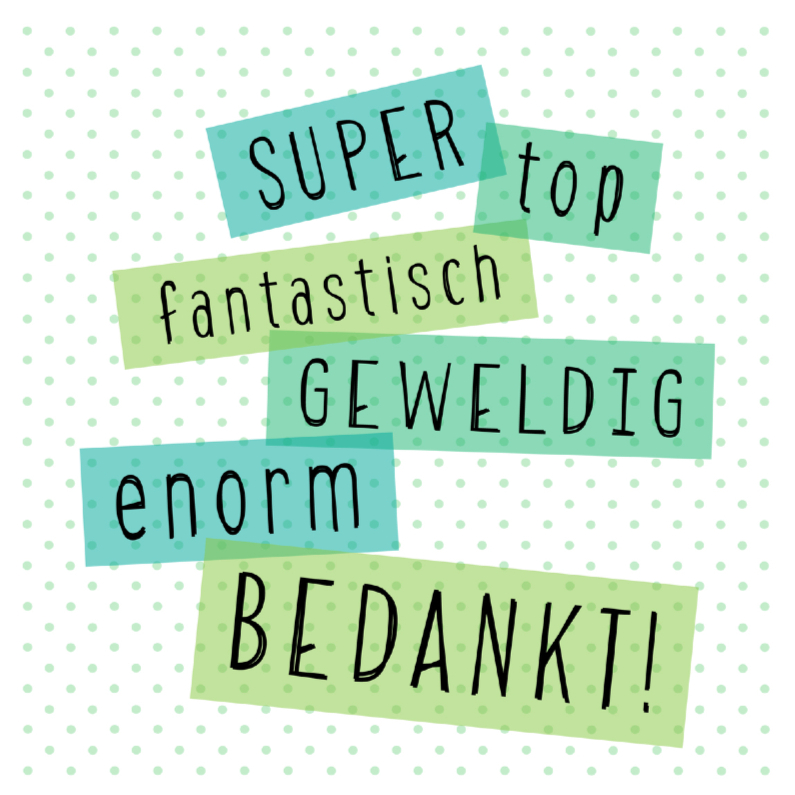 Polkadot bedankt! - Bedankkaartjes Bedankkaartjes - Polkadot bedankt!