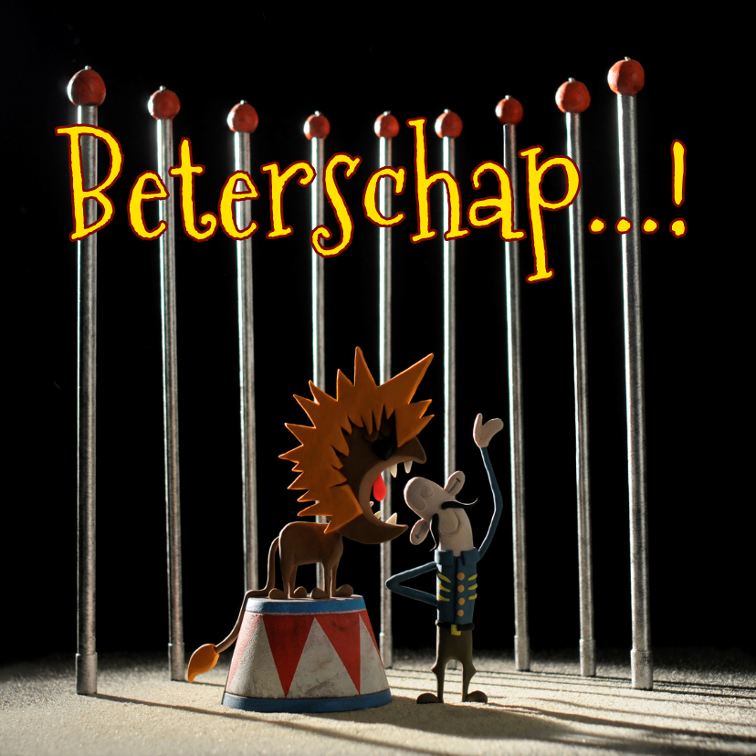 Beterschap circus Leeuw - Beterschapskaarten Beterschapskaarten - Beterschap circus Leeuw