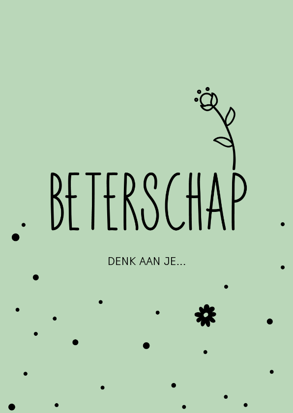 Beterschap, ik denk aan je - pastel - Beterschapskaarten Beterschapskaarten - Beterschap, ik denk aan je - pastel
