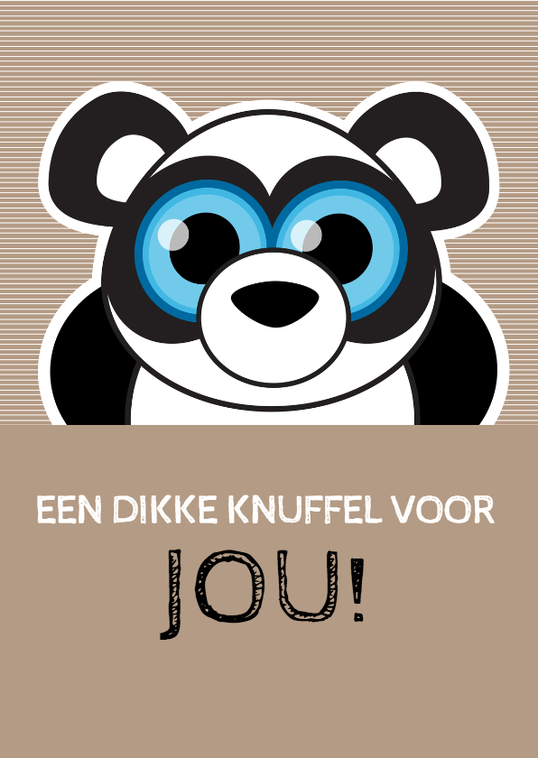 Beterschap knuffel panda - MG - Beterschapskaarten Beterschapskaarten - Beterschap knuffel panda - MG