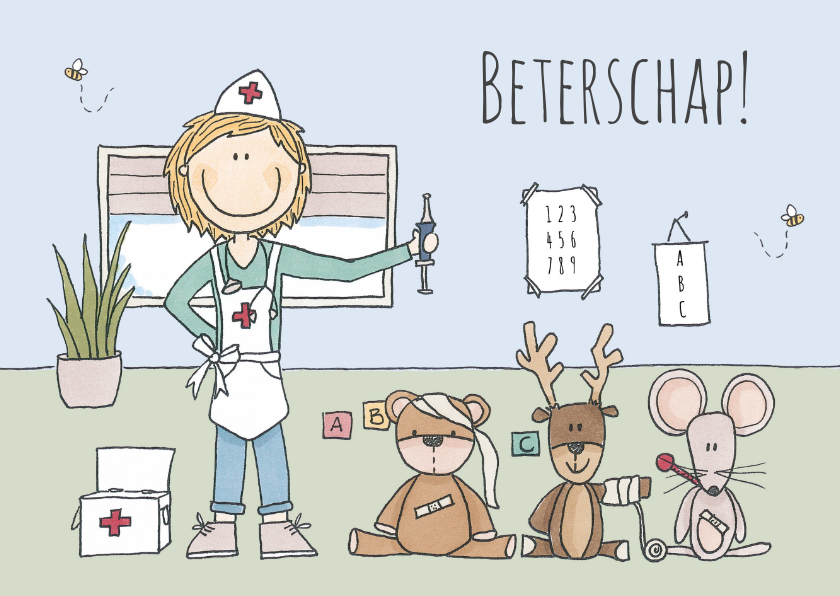 Beterschapskaarten - Beterschap Knuffels LFZ