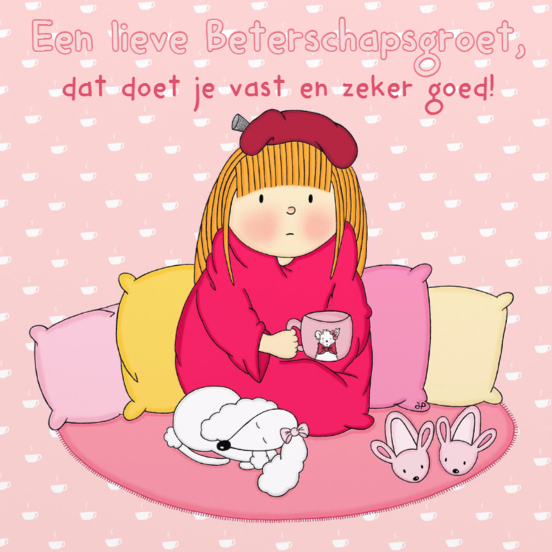 Beterschap Liesje Ziek - TbJ - Beterschapskaarten Beterschapskaarten - Beterschap Liesje Ziek - TbJ