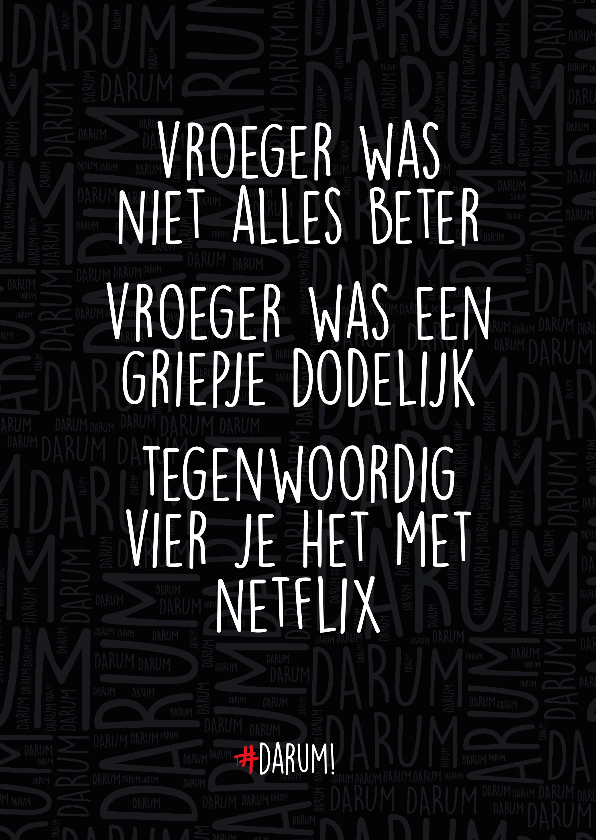 Beterschap, vier het met netflix - Beterschapskaarten Beterschapskaarten - Beterschap, vier het met netflix