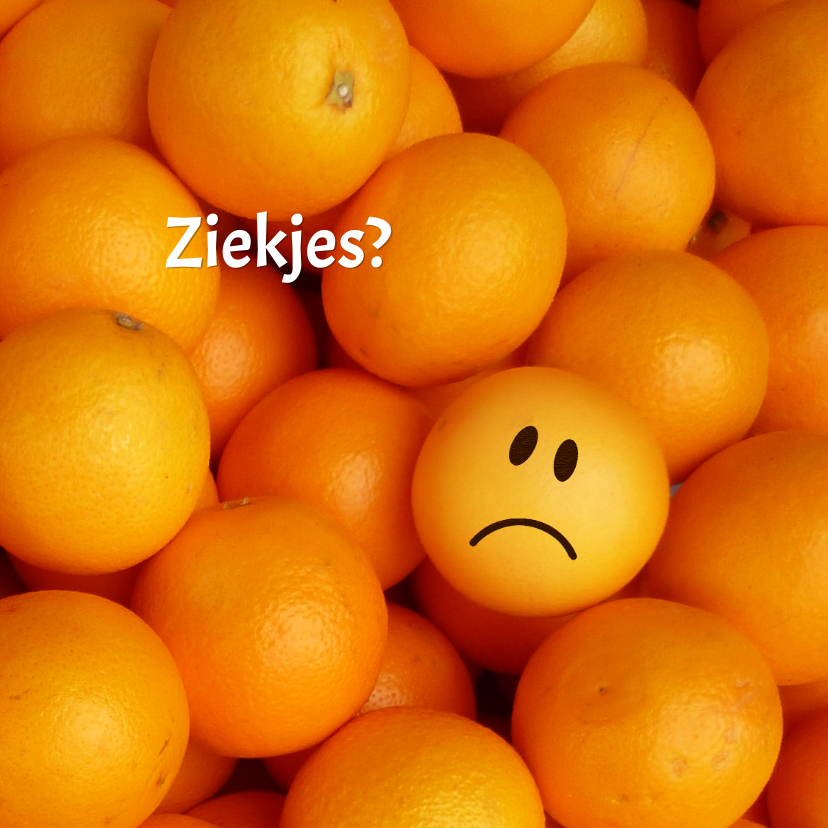 Beterschap Vitamine Smiley - Beterschapskaarten Beterschapskaarten - Beterschap Vitamine Smiley