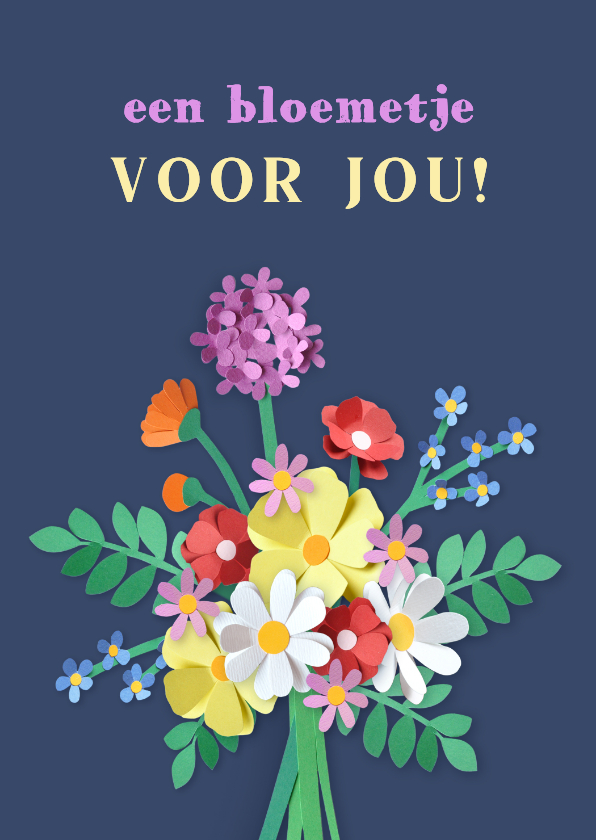 Beterschapskaart boeket met bloemen - Beterschapskaarten Beterschapskaarten - Beterschapskaart boeket met bloemen