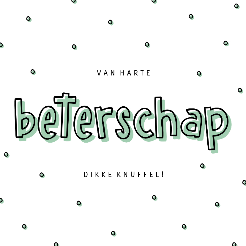 Beterschapskaarten - Beterschapskaart hip met confetti