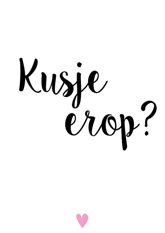 Beterschapskaart Kusje erop? - Beterschapskaarten Beterschapskaarten - Beterschapskaart Kusje erop?
