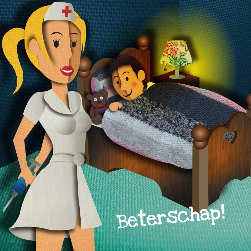 Beterschapskaart- man/jongen - Beterschapskaarten Beterschapskaarten - Beterschapskaart- man/jongen