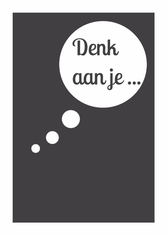 Denk aan je - Beterschapskaarten Beterschapskaarten - Denk aan je