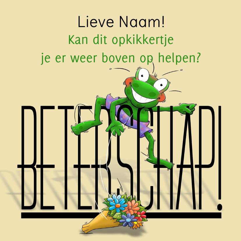 Grappig opkikkertjemet tekst Beterschap - Beterschapskaarten Beterschapskaarten - Grappig opkikkertjemet tekst Beterschap