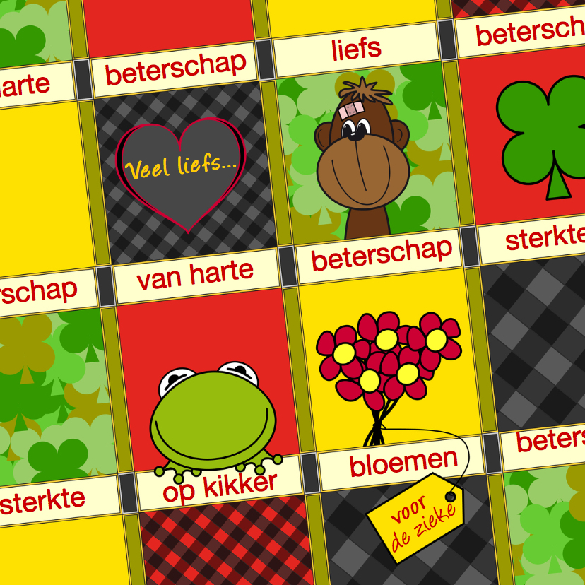 leesplank BETERSCHAP dieren - Beterschapskaarten Beterschapskaarten - leesplank BETERSCHAP dieren