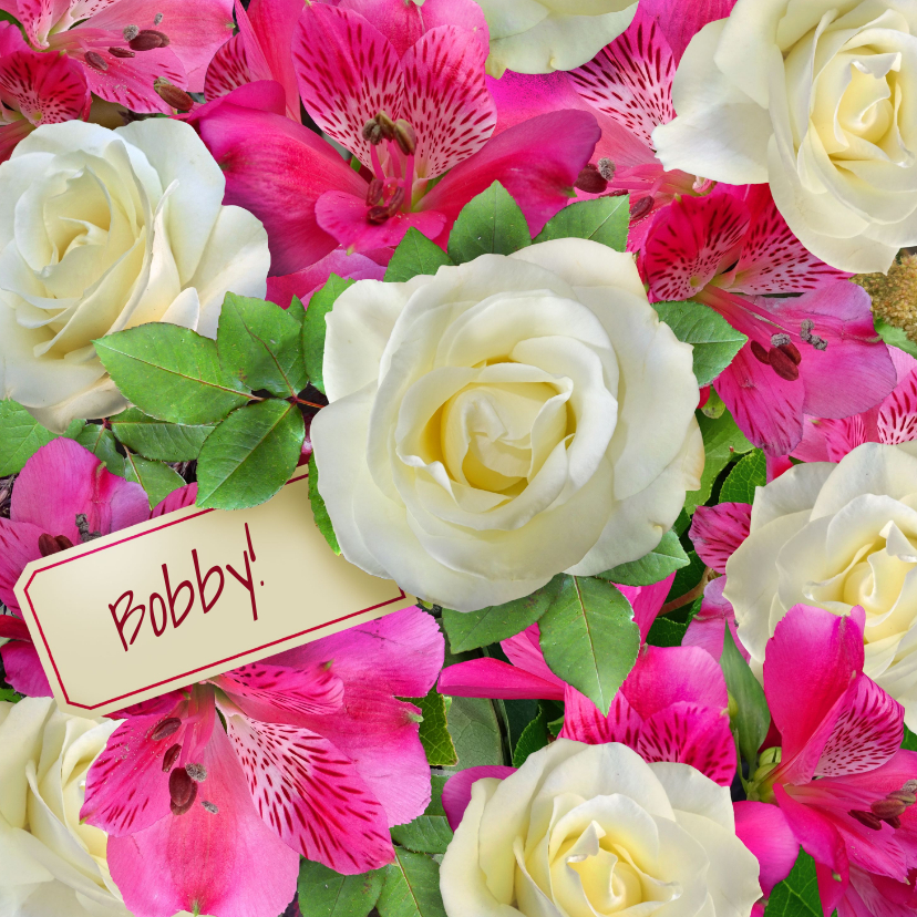 Leuke beterschapskaart met bos mooie bloemen - Beterschapskaarten Beterschapskaarten - Leuke beterschapskaart met bos mooie bloemen
