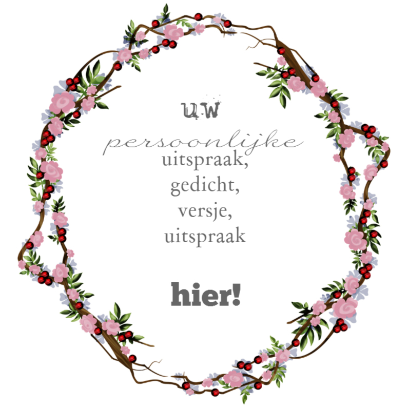 Persoonlijke bloemenkrans roze - Beterschapskaarten Beterschapskaarten - Persoonlijke bloemenkrans roze