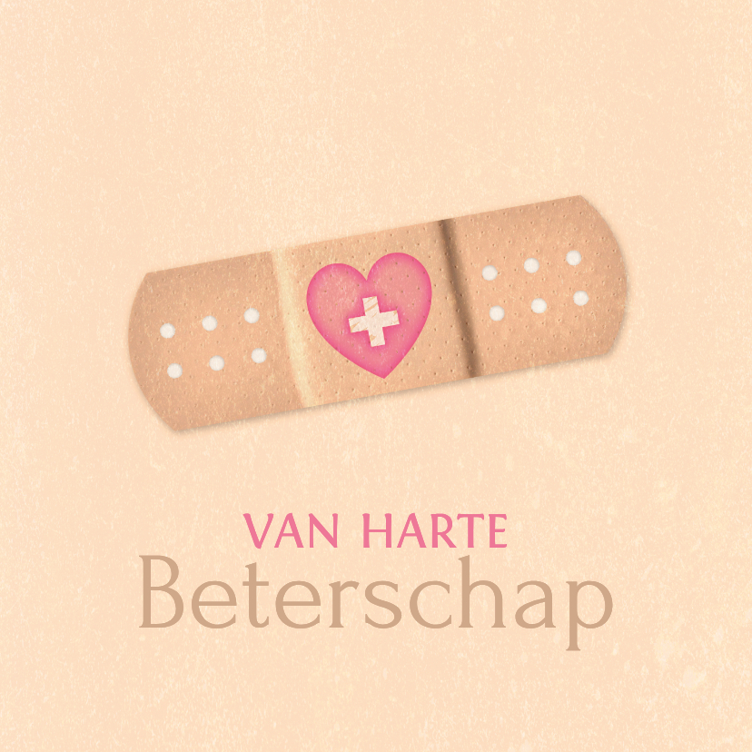 Beterschapskaarten - Pleister erop beterschapskaart