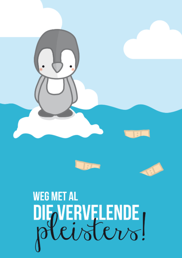 Prematuur - Pinguïn Pleisters - Beterschapskaarten Beterschapskaarten - Prematuur - Pinguïn Pleisters