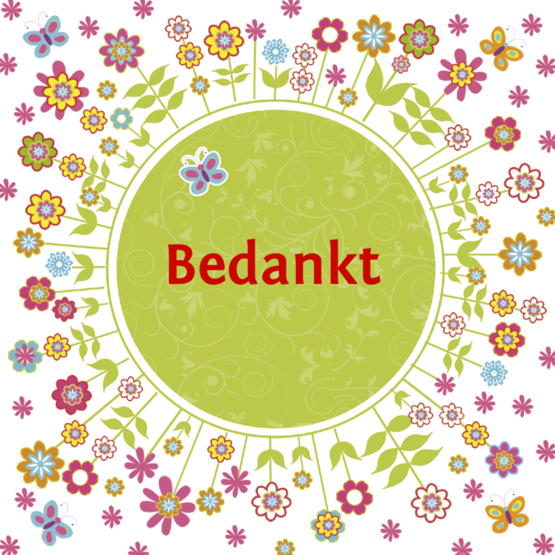 Bedankt communie bloemen - Communiekaarten Communiekaarten - Bedankt communie bloemen
