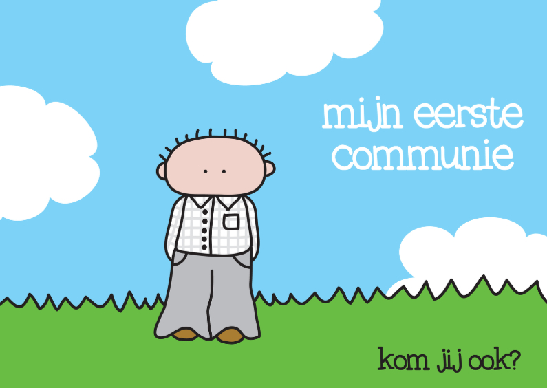 Communie Eerste Jongen - Communiekaarten Communiekaarten - Communie Eerste Jongen