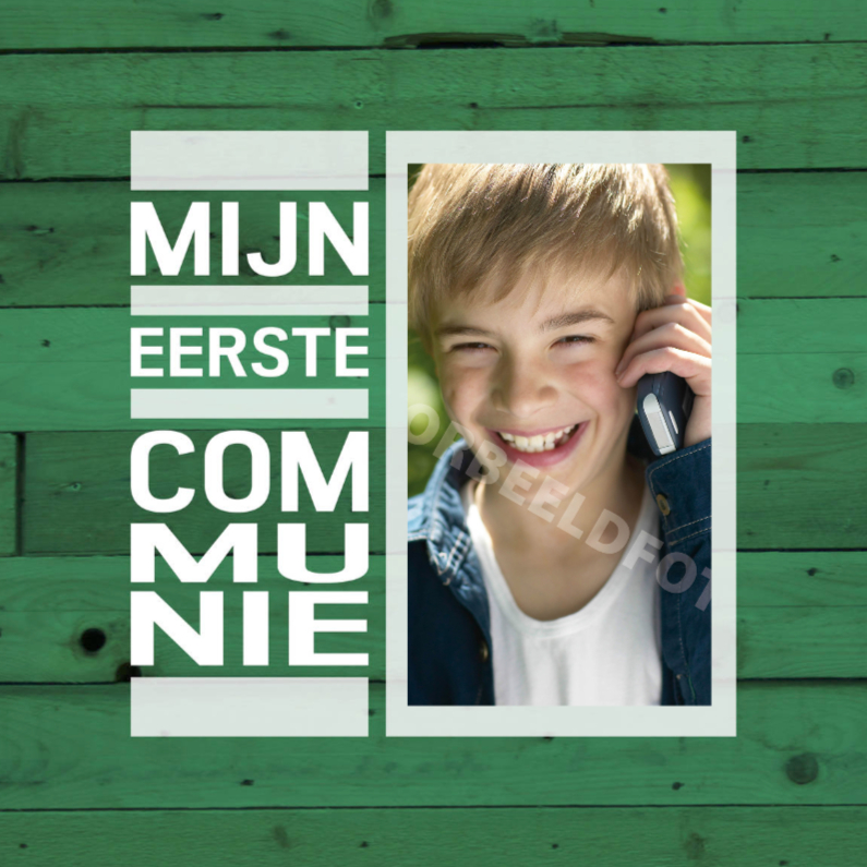 communie hout groen - Communiekaarten Communiekaarten - communie hout groen