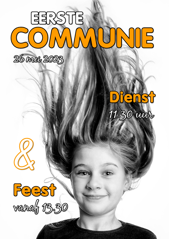 Communiekaart eigen foto OT - Communiekaarten Communiekaarten - Communiekaart eigen foto OT