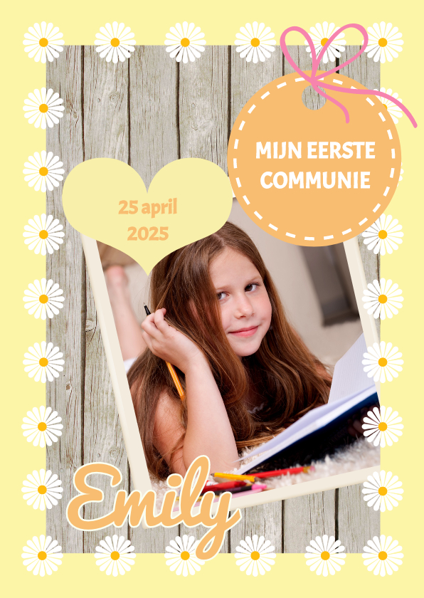 Uitnodiging Communie - DH - Communiekaarten Communiekaarten - Uitnodiging Communie - DH