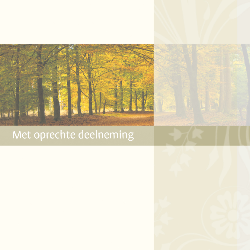 Condoleancekaarten - Condoleance bos