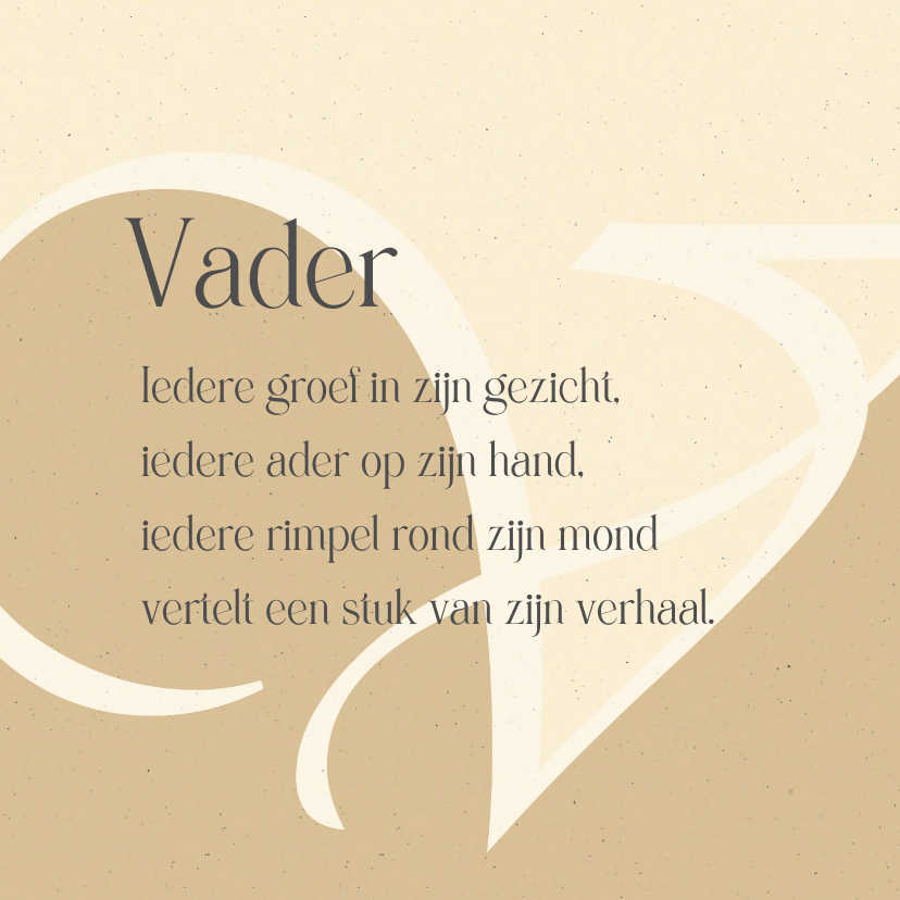 Condoleance vader perkament - Condoleancekaarten Condoleancekaarten - Condoleance vader perkament