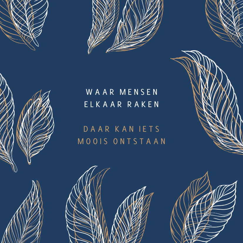 Condoleancekaarten - Condoleance veertjes