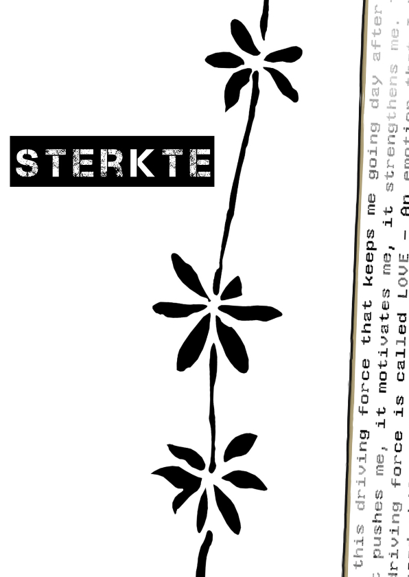 Condoleancekaart flora sterkte - Condoleancekaarten Condoleancekaarten - Condoleancekaart flora sterkte