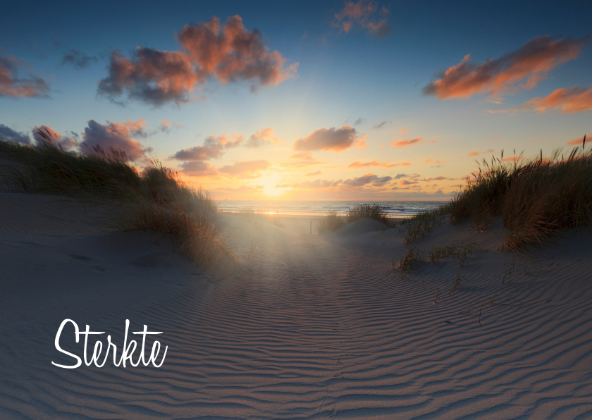 Condoleancekaarten - Condoleancekaart met een foto van de Hollandse Duinen