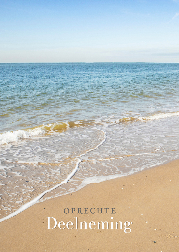 Condoleancekaarten - Condoleancekaart zee en strand