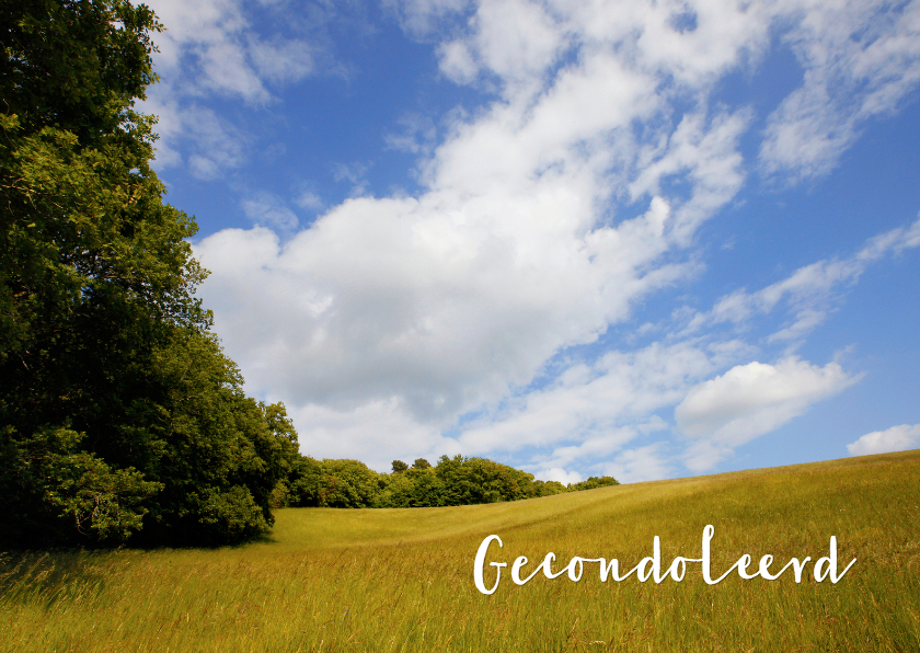 Indrukwekkende Natuur - OT - Condoleancekaarten Condoleancekaarten - Indrukwekkende Natuur - OT