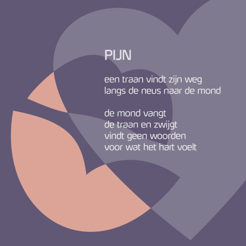 Pijn - gedichtenbeeld - Condoleancekaarten Condoleancekaarten - Pijn - gedichtenbeeld