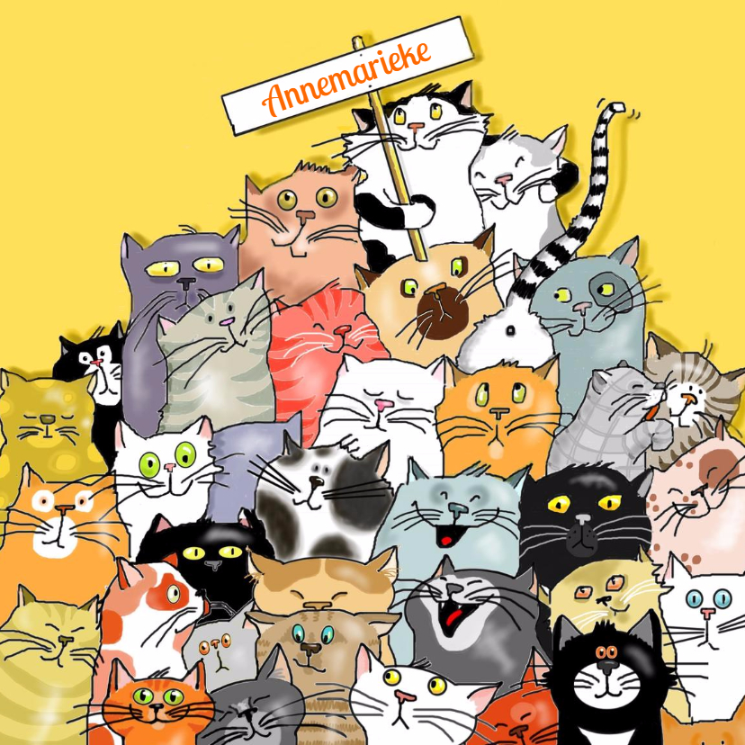 Dieren- katteneenheleboel - Dierenkaarten Dierenkaarten - Dieren- katteneenheleboel