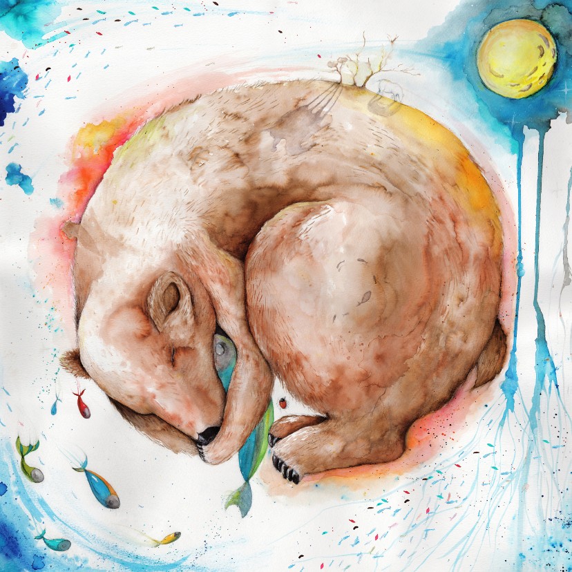 Dierenkaart berengroetjes - Dierenkaarten Dierenkaarten - Dierenkaart berengroetjes
