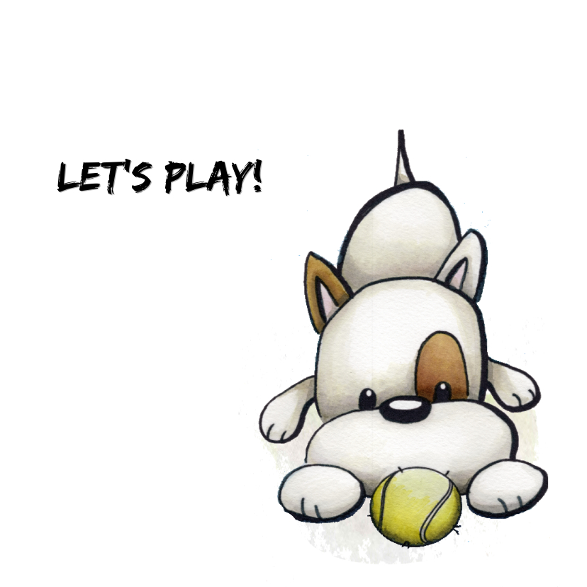 Dierenkaart Odey, Let’s play! - Dierenkaarten Dierenkaarten - Dierenkaart Odey, Let’s play!