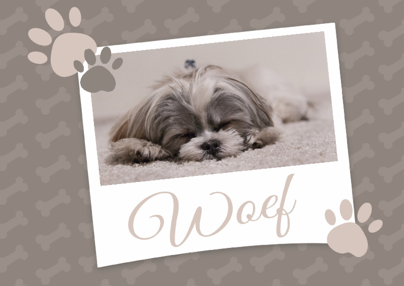 Woef - BK - Dierenkaarten Dierenkaarten - Woef - BK
