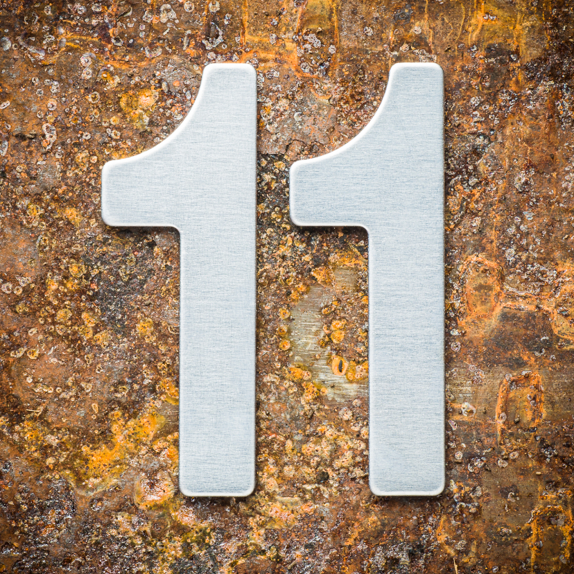 11 jaar getrouwd - stalen huwelijk - Felicitatiekaarten Felicitatiekaarten - 11 jaar getrouwd - stalen huwelijk