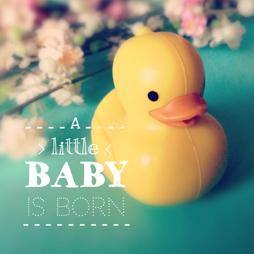 A little baby is born - Felicitatiekaarten Felicitatiekaarten - A little baby is born