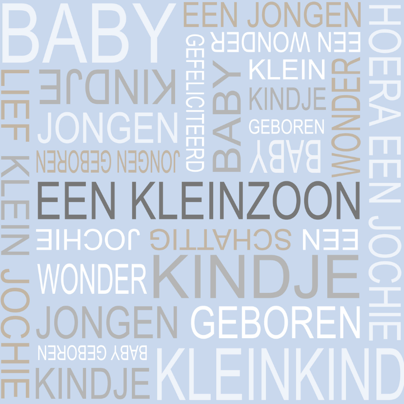 Bar creatief - Kleinzoon tekst - Felicitatiekaarten Felicitatiekaarten - Bar creatief - Kleinzoon tekst