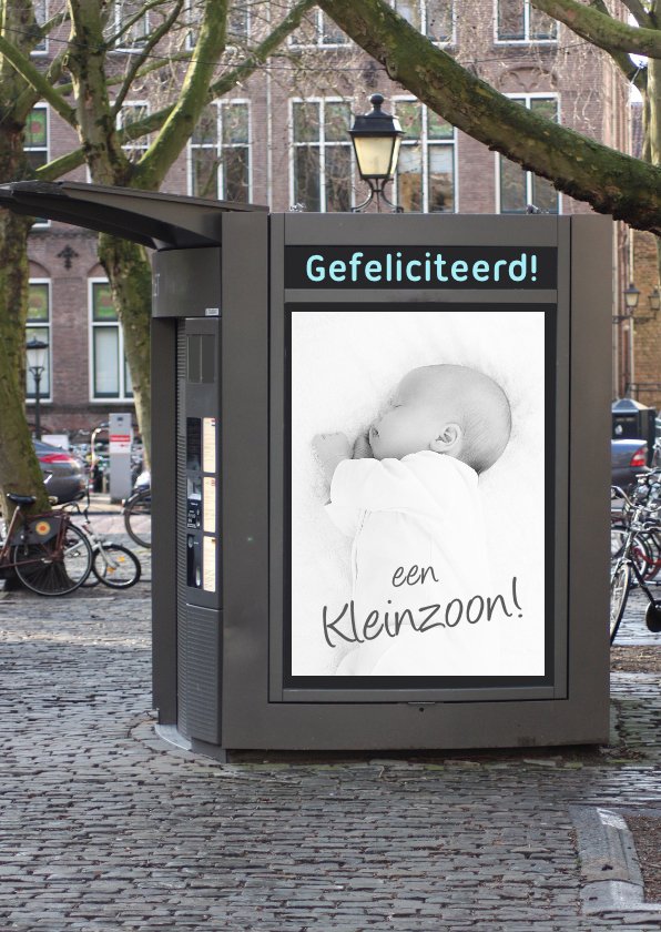 bord foto geboorte jongen - Felicitatiekaarten Felicitatiekaarten - bord foto geboorte jongen