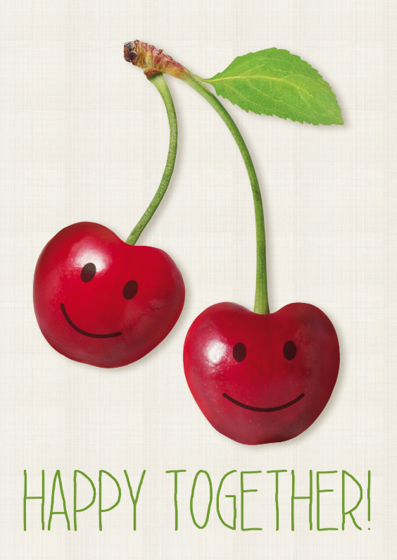 Cherry Happy together - Felicitatiekaarten Felicitatiekaarten - Cherry Happy together
