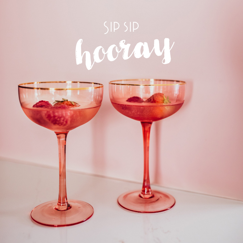 Cocktail felicitatiekaart - Felicitatiekaarten Felicitatiekaarten - Cocktail felicitatiekaart