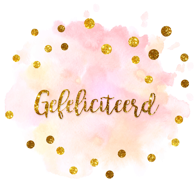 feestelijke felicitatiekaart met confetti - Felicitatiekaarten Felicitatiekaarten - feestelijke felicitatiekaart met confetti