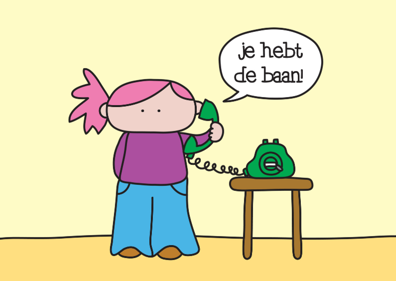 Felicitatie Baan Bellen - Felicitatiekaarten Felicitatiekaarten - Felicitatie Baan Bellen