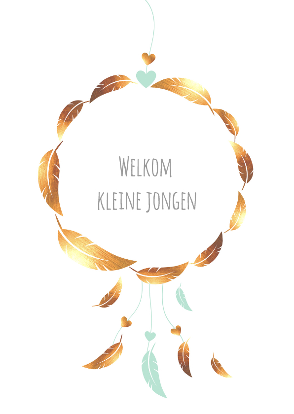 Felicitatie - Dromenvanger zoon - Felicitatiekaarten Felicitatiekaarten - Felicitatie - Dromenvanger zoon